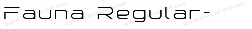 Fauna Regular字体转换